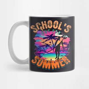 Out For Summer, Hello Summer Funny Surfer Riding Surf Surfing Lover Gifts Mug